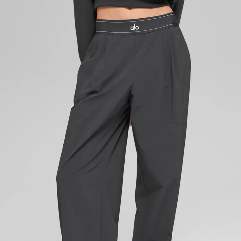 ALO Yoga Women's Black Suit Up Trouser (Regular)💟👩